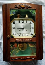 Wunderschöne Odo Wanduhr Kaminuhr Uhrenautomat "Jaquemar"