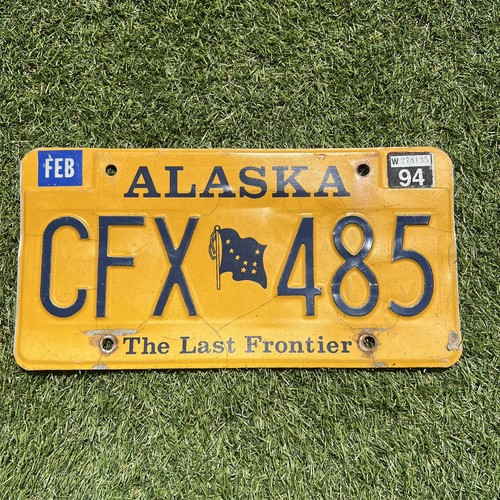 Oldtimer alaska nummernschild - alaska,