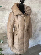 Zara Daunenjacke Daunenmantel Parka Beige Gold S M 36 38 Kurzmantel Tailliert