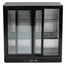 2 GLASSCHIEBETÜR UNTERBAU DISPLAY KÜHLSCHRANK BAR KÜHLBOX NEU KBC2SL