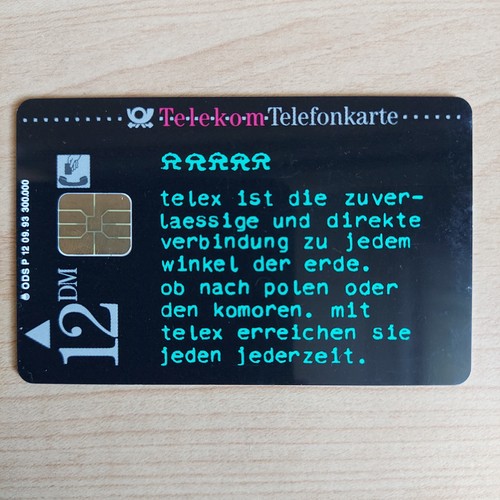 Telefonkarte 93 12 - 12,