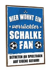 Holzschild mit Spruch - Hier