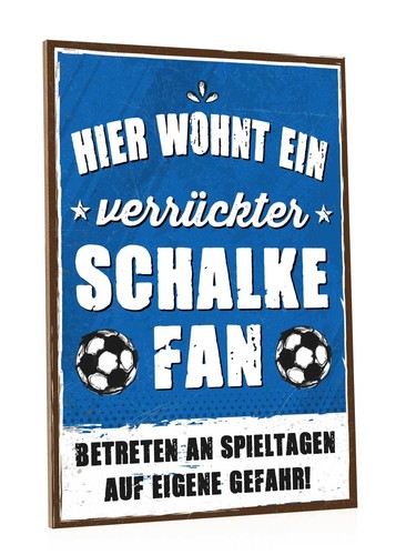 Holzschild mit spruch hier - -,