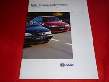 SAAB 900 5 Türer Coupe Cabriolet S SE 9000 CS CSE CDE Aero Griffin Prospekt 1994