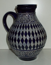 Weinkrug keramik krug blau - weinkrug,