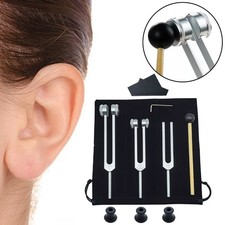 3X Stimmgabel Silber Set für