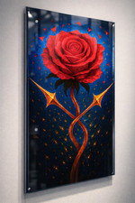 Abstrakte Rote Rose –