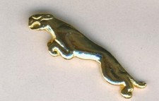 Pin - Jaguar - Logo - Messing -  Breite 28 mm