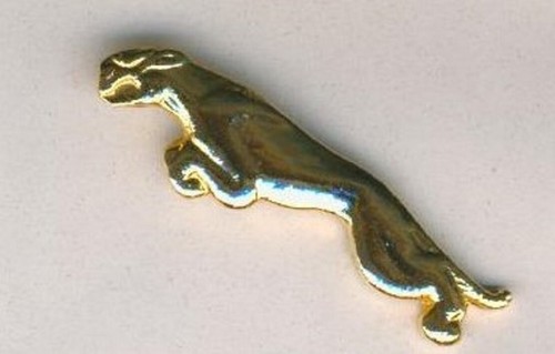 Pin jaguar logo messing - -,