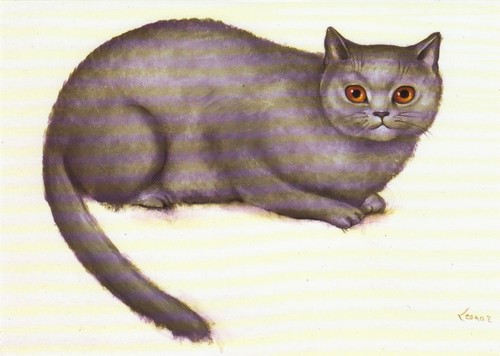 Grußkarte malerei von - von, leonor