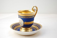 KPM Berlin Biedermeier Tasse u. Untertasse 19. Jhd. museal