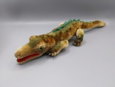 Altes Steiff Krokodil Gaty ca. 30 cm lang mit kleinem Knopf