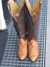Amerikanische Cowboystiefel  Westernstiefel  Leder Vintage/Retro Gr.10 EE 