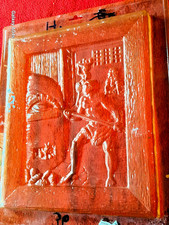 Gips Gieß Bild Silikonform Bäcker Backofen Geschenk Vorlage Bastler Vintage gelb