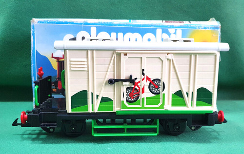 Playmobil zugwagen mit karton - playmobil,