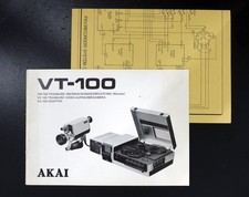 Original AKAI VT-100 (VM-100/VC-100/VA-100) Bedienungsanleitung/User Manual!