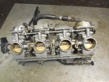 XJR 1300 RP02 Vergaser Bank Anlage + Drosselklappenpotentiometer Poti carburetor