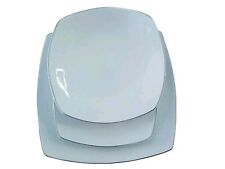 Platz Tisch Geschirr Eckig Modell Tevere Draht Platinum Marke Verblassen, Neu