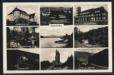 Iserlohn, Jugendherberge, Feuerwehrhaus, See, Danzturm, Ansichtskarte 