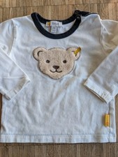 Steiff Langarmshirt Longsleeve Baby cremeweiss Gr. 68, gepflegt