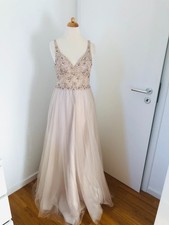 Unique Kleid Abendkleid Tüll Stickerei Gr 36 rose statt 260 eur