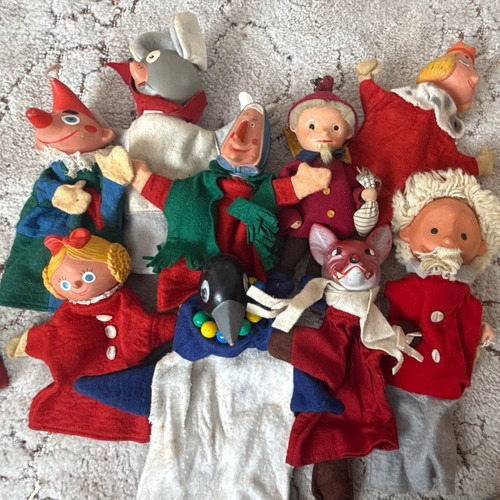 Stoff handpuppen - 8x,