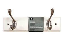 Wandregal mit 2 Haken Wandgarderobe Flurgarderobe Hakenleiste Handtuchhalter