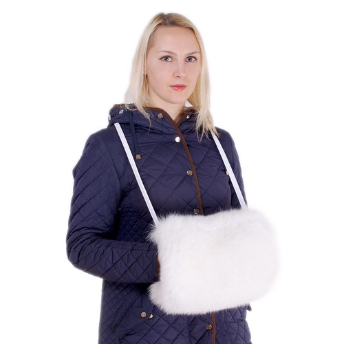Luxus weiß muff tasche aus - luxus,