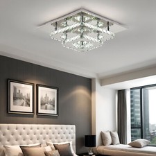 36W LED Deckenleuchte Moderne Deckenlampe Wohnzimmer Kristall Deckenstrahler