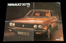RENAULT 30 TS V6 Limousine Oldtimer Poster Prospekt Brochure S