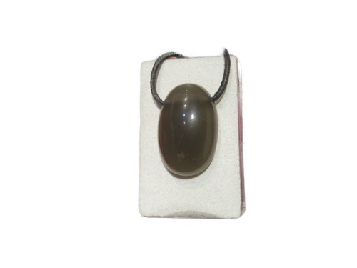 Rauchquarz anhänger cabochon - rauchquarz,