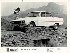 ROVER 3500 P6 WERBUNG S/W FOTOGRAFIE