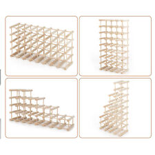 Weinregal Flaschenregal Weinständer modular 40 Flaschen Massivholzstruktur