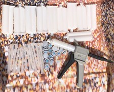 10x 50ml AB Dual Kartuschenspender Set - Pistole, Mischdüsen + Kolben (kein Epoxidharz