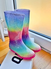 Next Gummistiefel Mädchen Regenstiefel Regenbogen 100% NEU Gr.30 UK Gr.12