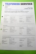 Service Manual-Anleitung für Telefunken  HT 850,1800 ,ORIGINAL!!!