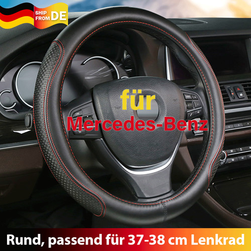 Echtleder lenkradbezug schwarz - lenkradbezug,