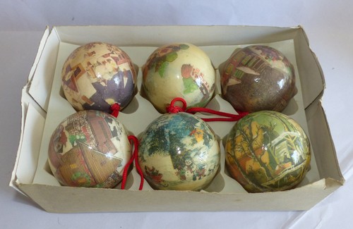 Vintage weihnachtskugeln - vintage,