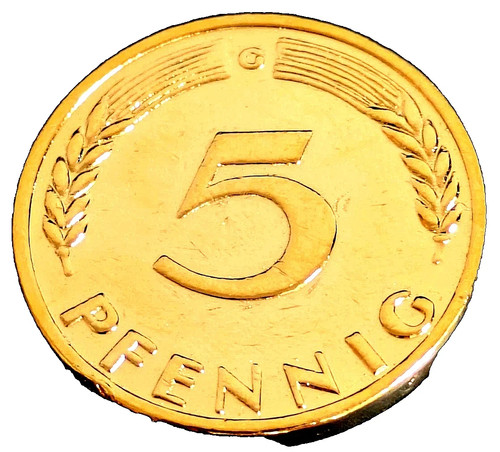 Brd pfennig vergoldet 1996 - brd, 5