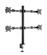 Quad Monitor Schwenkarm Tisch Halterung Halter Bildschirm Ständer 4 x 8KG 848Q
