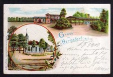 90200 AK Berlin Hermsdorf Mark 1901 Bahnhof Kirche Privatganzsache PP 15 F 29