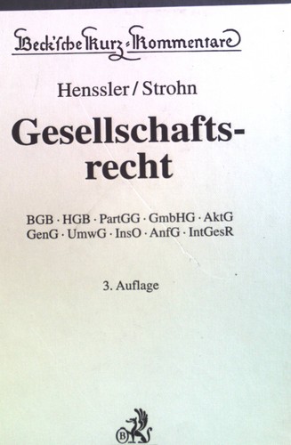 Gesellschaftsrecht bgb hgb - gesellschaftsrecht, :