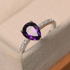 925 Sterlingsilber Amethyst
