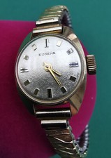 Hübsche Dugena Damenuhr 585er Gold, Schmuckuhr, Gehäuse massiv Gold