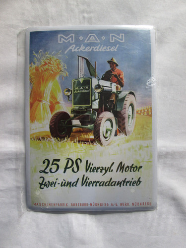 Blechschild man ackerdiesel - ,