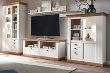 Wohnwand Schrankwand Eiche