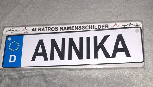Namensschild anniks 5x6 5cm - namensschild, 25,5x6,5cm