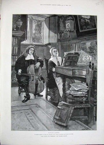 Alter antiker druck 1888 - alter,