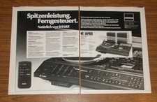 Seltene Werbung SHARP SG-500H Automatic Stereo Music Center Kompaktanlage 1978