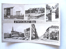 AK Zwickau Hauptmarkt Auto